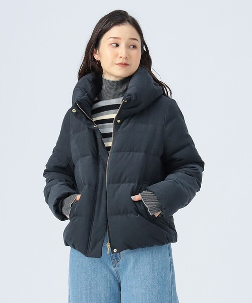 BEAMS HEART（ビームスハート）の「【ベストセラー】ボリューム ネック ダウンジャケット（ダウンジャケット/コート・レディース・ホワイト系その他5/ベージュ/ネイビー・SMALL/MEDIUM）」の10枚目の写真