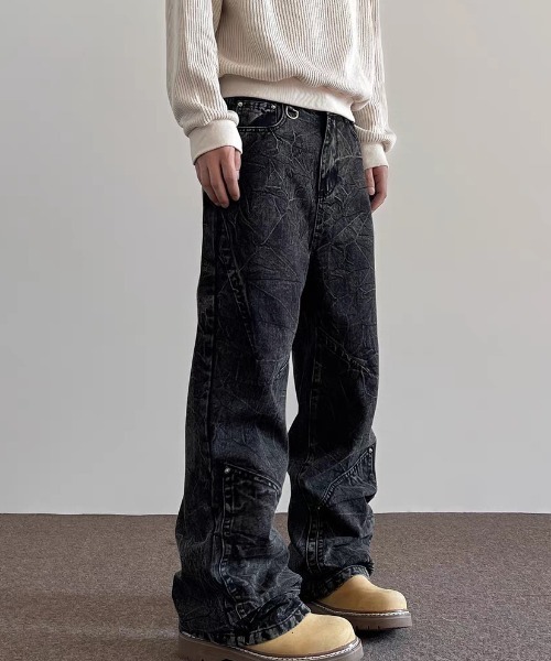 ROOPTOKYO(ループトウキョウ)の「ヴィンテージ加工デニムパンツ(デニムパンツ・メンズ・ブラック・L/M/S)」の9枚目の写真