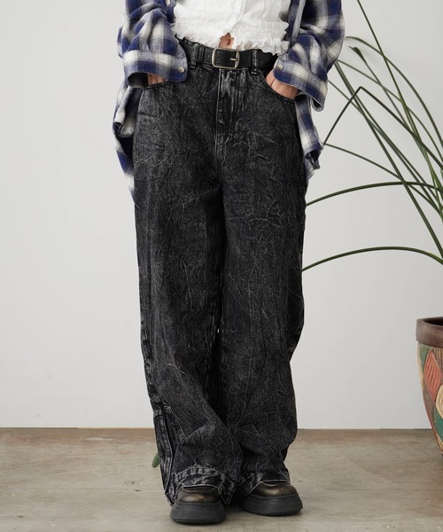 ROOPTOKYO(ループトウキョウ)の「ヴィンテージ加工デニムパンツ(デニムパンツ・メンズ・ブラック・L/M/S)」の17枚目の写真