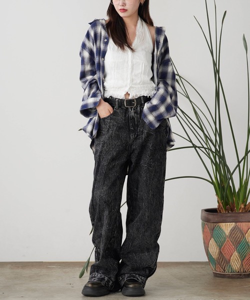 ROOPTOKYO(ループトウキョウ)の「ヴィンテージ加工デニムパンツ(デニムパンツ・メンズ・ブラック・L/M/S)」の19枚目の写真