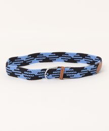 HOOK（フック）の「ユニセックス編み込みストレッチベルト / キャンバス × フェイクレザー（ベルト）」