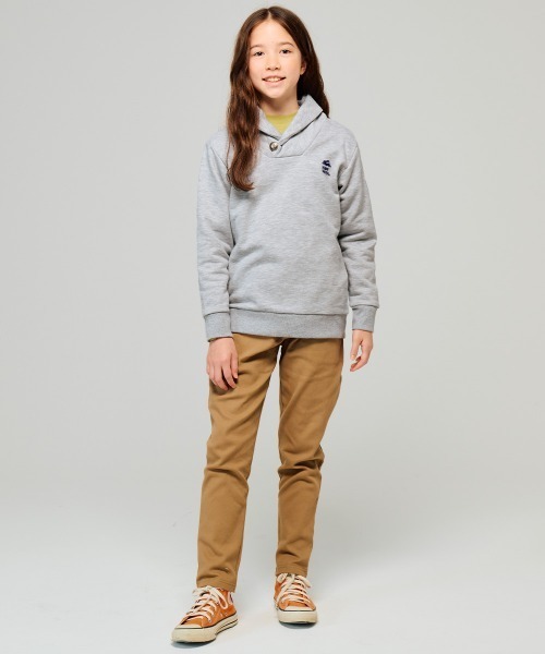KRIFF MAYER Kid's Collection(クリフメイヤーキッズコレクション)の「【裏毛】コンチョボタンショールネックスウェット(スウェット・キッズ・ブラック/グレー/ブルー/レンガ・120/130/140/150/160/170)」の7枚目の写真