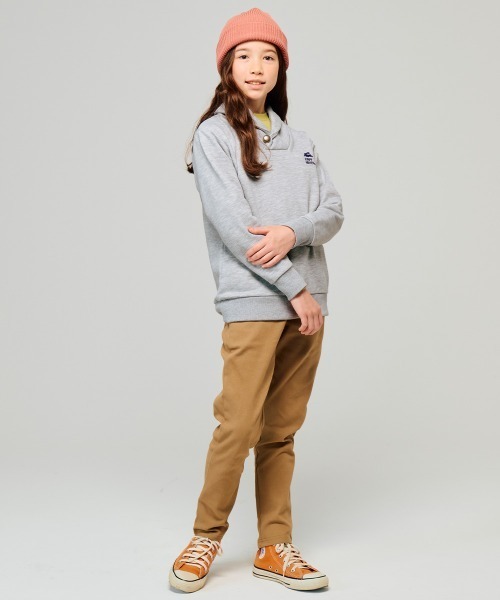 KRIFF MAYER Kid's Collection(クリフメイヤーキッズコレクション)の「【裏毛】コンチョボタンショールネックスウェット(スウェット・キッズ・ブラック/グレー/ブルー/レンガ・120/130/140/150/160/170)」の8枚目の写真