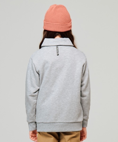 KRIFF MAYER Kid's Collection(クリフメイヤーキッズコレクション)の「【裏毛】コンチョボタンショールネックスウェット(スウェット・キッズ・ブラック/グレー/ブルー/レンガ・120/130/140/150/160/170)」の6枚目の写真