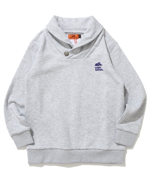 KRIFF MAYER Kid's Collection(クリフメイヤーキッズコレクション)の「【裏毛】コンチョボタンショールネックスウェット(スウェット・キッズ・ブラック/グレー/ブルー/レンガ・120/130/140/150/160/170)」の10枚目の写真