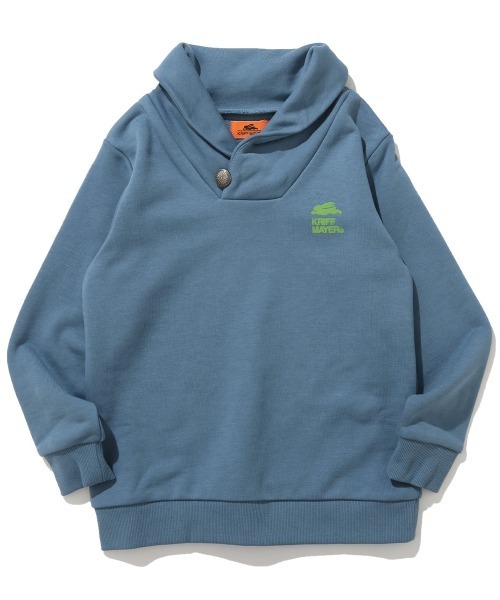 KRIFF MAYER Kid's Collection(クリフメイヤーキッズコレクション)の「【裏毛】コンチョボタンショールネックスウェット(スウェット・キッズ・ブラック/グレー/ブルー/レンガ・120/130/140/150/160/170)」の13枚目の写真