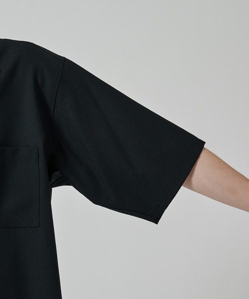 markaware（マーカウェア）の「【MARKAWARE/marka】別注 OPEN COLLAR S/S SHIRT（シャツ/ブラウス・メンズ・ダークグレー/ブラック・1/2）」の22枚目の写真