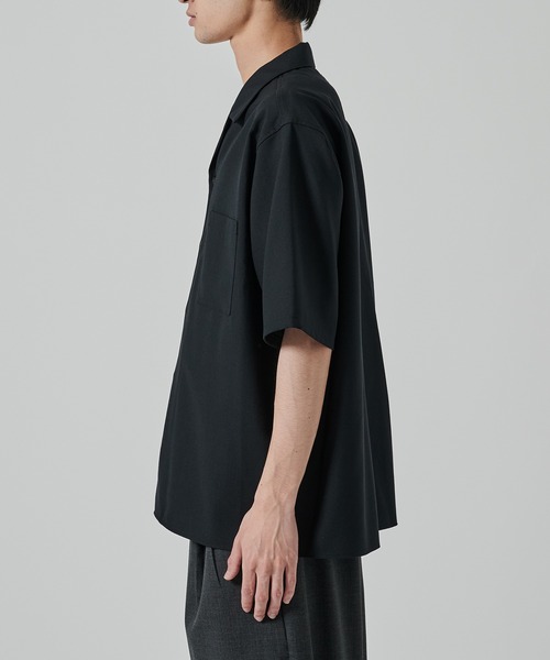 markaware（マーカウェア）の「【MARKAWARE/marka】別注 OPEN COLLAR S/S SHIRT（シャツ/ブラウス・メンズ・ダークグレー/ブラック・1/2）」の15枚目の写真