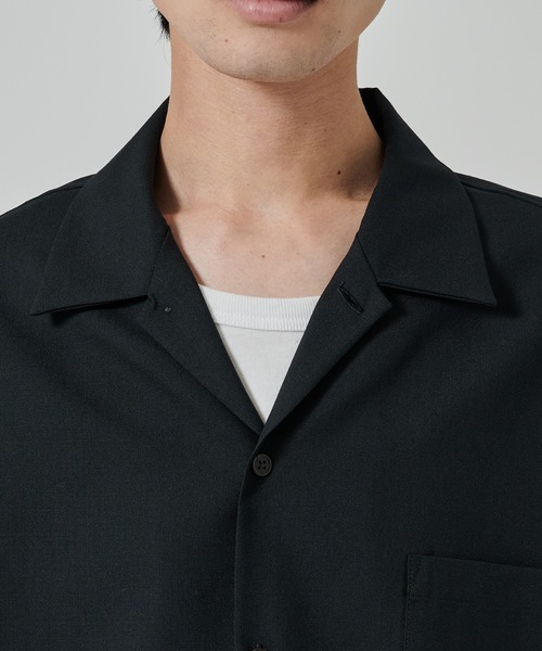 markaware（マーカウェア）の「【MARKAWARE/marka】別注 OPEN COLLAR S/S SHIRT（シャツ/ブラウス・メンズ・ダークグレー/ブラック・1/2）」の20枚目の写真