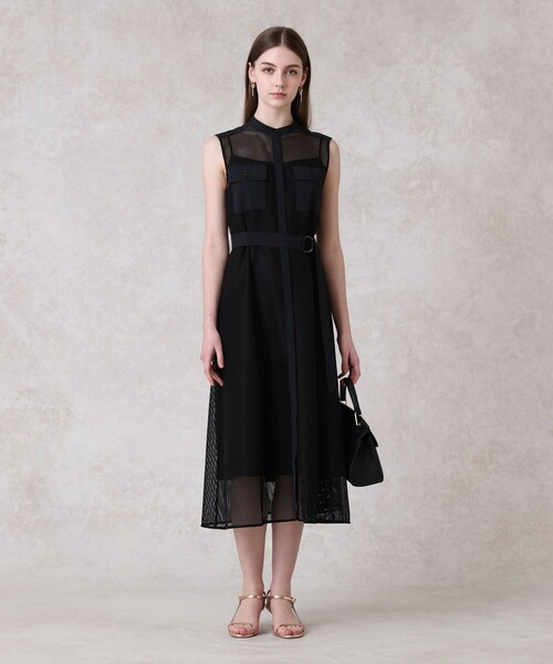 【美品(１回着用のみ)】アナイワンピース ANAYI - 試着のみタグ付◇アナイANAYI 5.7万 ボカシBIGフラワー