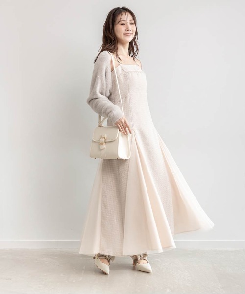 RANDA（ランダ）の「2WAYモノグラムデザインハンドバッグ（ハンドバッグ・レディース・アイボリー/ブラック/グレイッシュベージュ・FREE）」の7枚目の写真