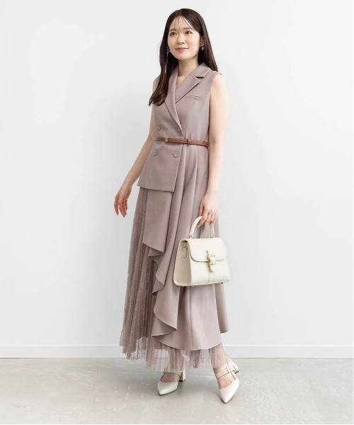 RANDA（ランダ）の「2WAYモノグラムデザインハンドバッグ（ハンドバッグ・レディース・アイボリー/ブラック/グレイッシュベージュ・FREE）」の9枚目の写真