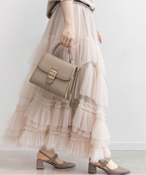 RANDA（ランダ）の「2WAYモノグラムデザインハンドバッグ（ハンドバッグ・レディース・アイボリー/ブラック/グレイッシュベージュ・FREE）」の14枚目の写真