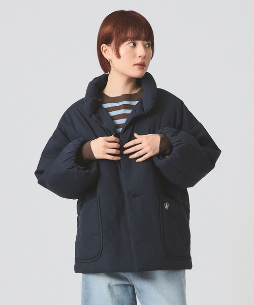 Ray BEAMS（レイビームス）の「【WEB限定】ORCIVAL / インサレーション ブルゾン（ブルゾン・レディース・ベージュ/ネイビー・1）」の12枚目の写真