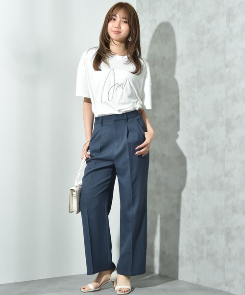 INTERPLANET(インタープラネット)の「アートロゴTシャツ(Tシャツ/カットソー・レディース・オフホワイト/ブラック・FREE)」の16枚目の写真