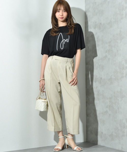 INTERPLANET(インタープラネット)の「アートロゴTシャツ(Tシャツ/カットソー・レディース・オフホワイト/ブラック・FREE)」の18枚目の写真