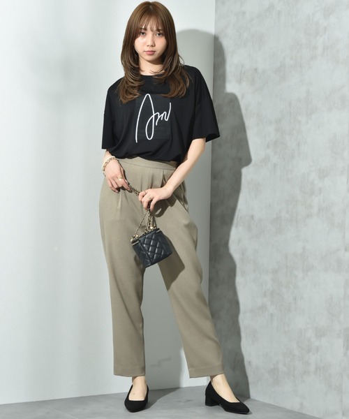 INTERPLANET(インタープラネット)の「アートロゴTシャツ(Tシャツ/カットソー・レディース・オフホワイト/ブラック・FREE)」の20枚目の写真