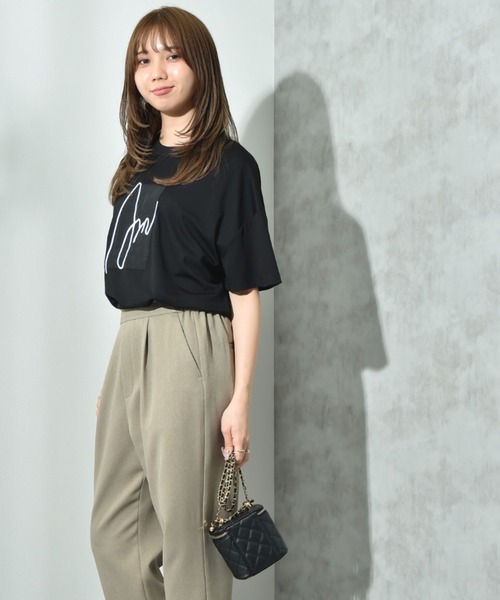 INTERPLANET(インタープラネット)の「アートロゴTシャツ(Tシャツ/カットソー・レディース・オフホワイト/ブラック・FREE)」の21枚目の写真