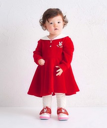 【新品・未使用】MIKI HOUSE　ミキハウスチェックベアワンピース100cm MIKI HOUSE ワンピース ミキハウスベア キッズ 子供服 女の子
