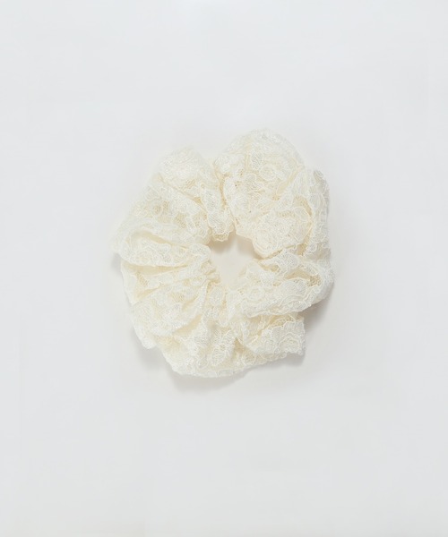 Phoebe（フィービィー）の「ガーリッシュレースシュシュ（シュシュ・レディース・ホワイト/ブラック・FREE）」の4枚目の写真