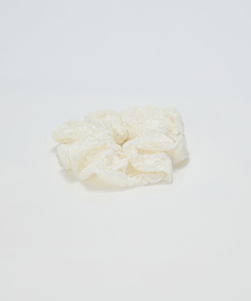 Phoebe（フィービィー）の「ガーリッシュレースシュシュ（シュシュ・レディース・ホワイト/ブラック・FREE）」の5枚目の写真