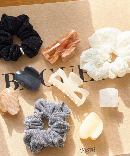 Phoebe（フィービィー）の「ガーリッシュレースシュシュ（シュシュ・レディース・ホワイト/ブラック・FREE）」の11枚目の写真