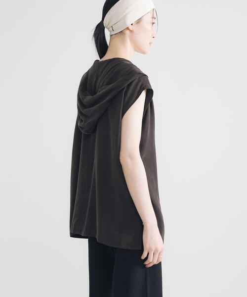 URBAN RESEARCH（アーバンリサーチ）の「キュプラレーヨンフーディトップス（Tシャツ/カットソー・レディース・ブラウン/ベージュ・FREE）」の6枚目の写真