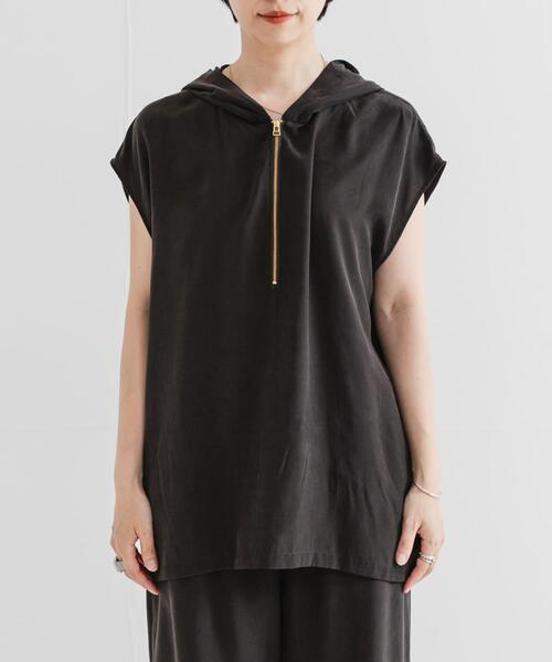 URBAN RESEARCH（アーバンリサーチ）の「キュプラレーヨンフーディトップス（Tシャツ/カットソー・レディース・ブラウン/ベージュ・FREE）」の10枚目の写真