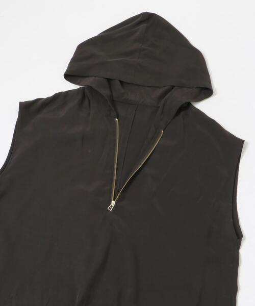 URBAN RESEARCH（アーバンリサーチ）の「キュプラレーヨンフーディトップス（Tシャツ/カットソー・レディース・ブラウン/ベージュ・FREE）」の14枚目の写真