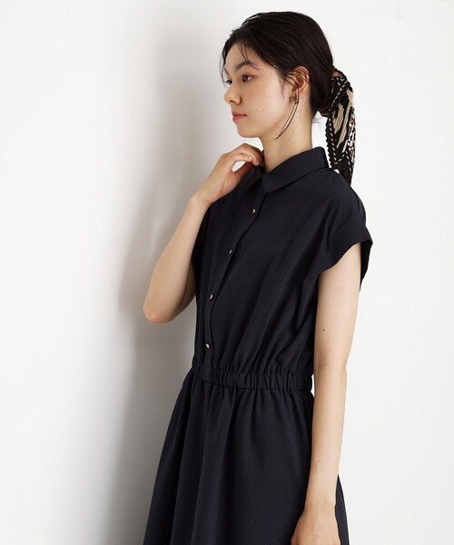 THE SHOP TK （ザ ショップ ティーケー ）の「サッカーワンピース【洗濯機OK/UVカット】（ワンピース・レディース・チャコール/ネイビー/カーキ・13/12）」の14枚目の写真