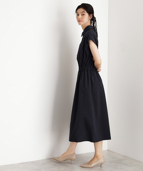 THE SHOP TK （ザ ショップ ティーケー ）の「サッカーワンピース【洗濯機OK/UVカット】（ワンピース・レディース・チャコール/ネイビー/カーキ・13/12）」の15枚目の写真