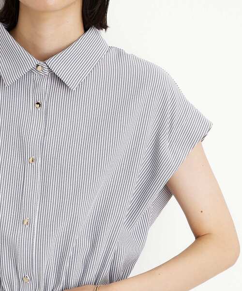 THE SHOP TK （ザ ショップ ティーケー ）の「サッカーワンピース【洗濯機OK/UVカット】（ワンピース・レディース・チャコール/ネイビー/カーキ・13/12）」の7枚目の写真