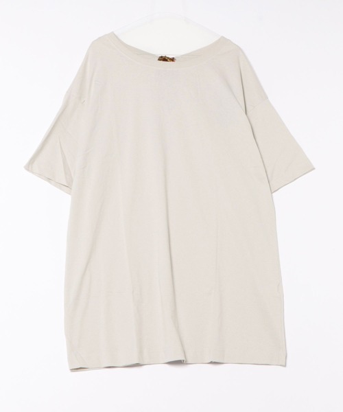 MARKEY'S（マーキーズ）の「バックスリットビッグＴシャツ/おとな（Tシャツ/カットソー・レディース・オレンジ/オフホワイト/ブラック・160cm）」の2枚目の写真