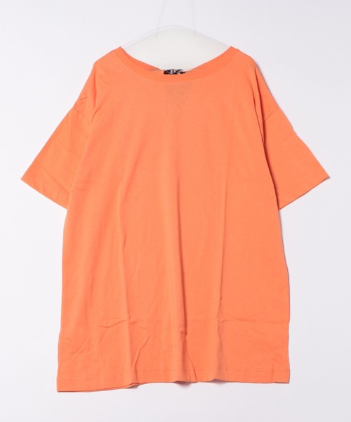 MARKEY'S（マーキーズ）の「バックスリットビッグＴシャツ/おとな（Tシャツ/カットソー・レディース・オレンジ/オフホワイト/ブラック・160cm）」の6枚目の写真