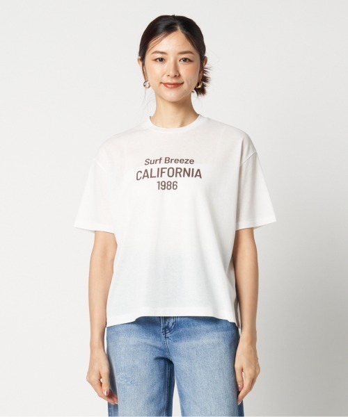 HELIOPOLE(エリオポール)の「CALIFORNIA LOGO TEE(Tシャツ/カットソー・レディース・ホワイト/イエロー/ネイビー・38)」の13枚目の写真