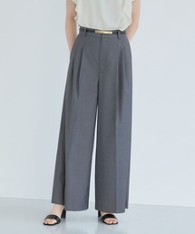 Andemiu（アンデミュウ）の「タックワイドパンツ579804（スラックス）」