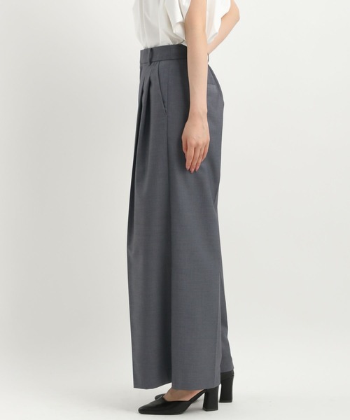 Andemiu（アンデミュウ）の「タックワイドパンツ579804（スラックス・レディース・アイボリー/ブラック/チャコールグレー・SMALL/MEDIUM）」の21枚目の写真