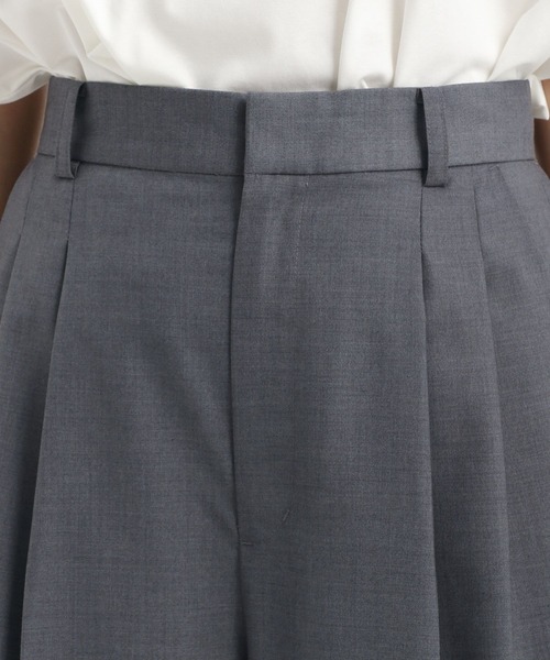 Andemiu（アンデミュウ）の「タックワイドパンツ579804（スラックス・レディース・アイボリー/ブラック/チャコールグレー・SMALL/MEDIUM）」の6枚目の写真