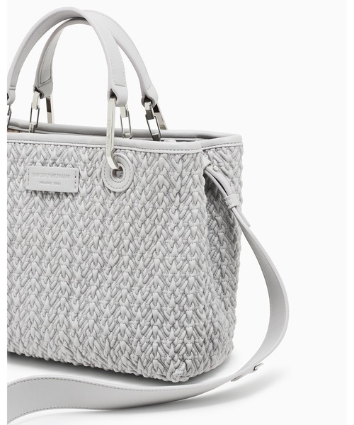 EMPORIO ARMANI（エンポリオアルマーニ）の「【エンポリオ アルマーニ】MyEA ショッパー キルティング仕上げ スモール（トートバッグ・レディース・ブラック/ライトグレー・FREE）」の7枚目の写真