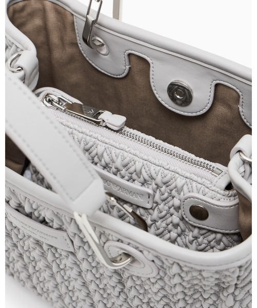 EMPORIO ARMANI（エンポリオアルマーニ）の「【エンポリオ アルマーニ】MyEA ショッパー キルティング仕上げ スモール（トートバッグ・レディース・ブラック/ライトグレー・FREE）」の5枚目の写真