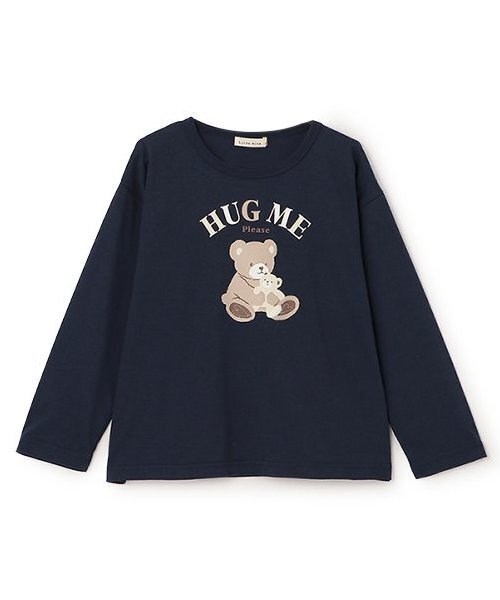 Lycee mine（リセマイン）の「【ソフトコットン】選べる4柄8色展開アソートプリントAラインTシャツ（Tシャツ/カットソー・キッズ・クリーム/オフホワイト/ブルーグレー/ブラック/ライトピンク/ベビーピンク/ラベンダー/ネイビー・100cm/110cm/150cm/140cm/130cm/120cm）」の12枚目の写真