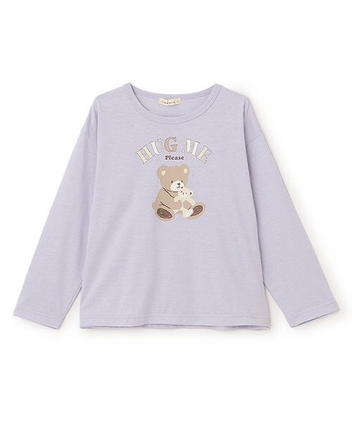 Lycee mine（リセマイン）の「【ソフトコットン】選べる4柄8色展開アソートプリントAラインTシャツ（Tシャツ/カットソー・キッズ・クリーム/オフホワイト/ブルーグレー/ブラック/ライトピンク/ベビーピンク/ラベンダー/ネイビー・100cm/110cm/150cm/140cm/130cm/120cm）」の14枚目の写真