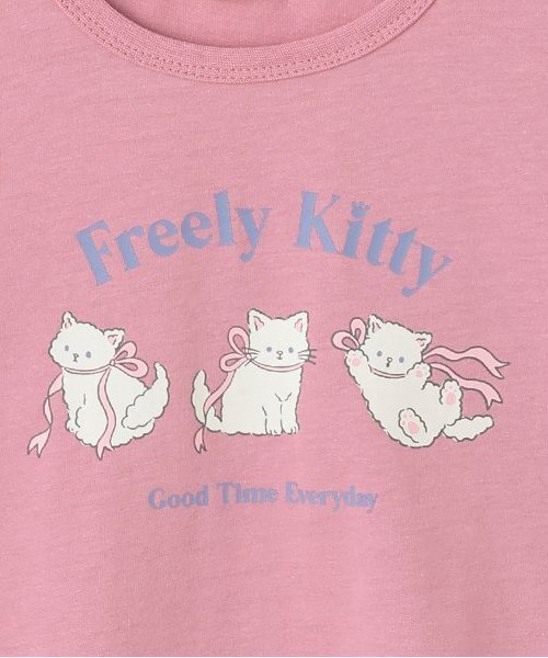 Lycee mine（リセマイン）の「【ソフトコットン】選べる4柄8色展開アソートプリントAラインTシャツ（Tシャツ/カットソー・キッズ・クリーム/オフホワイト/ブルーグレー/ブラック/ライトピンク/ベビーピンク/ラベンダー/ネイビー・100cm/110cm/150cm/140cm/130cm/120cm）」の19枚目の写真