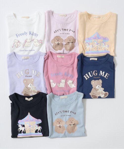 ソフトコットン】選べる4柄8色展開アソートプリントAラインTシャツ（T