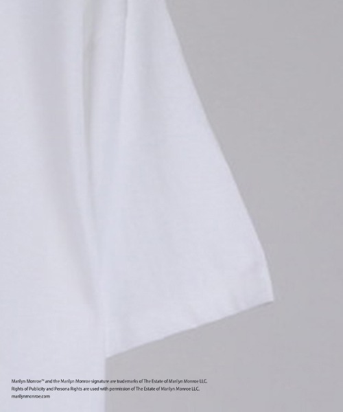 DISCOVERED（ディスカバード）の「mt9892-MARILYN MONROE TEE (TAKESHI MASADA) Tシャツ(DC-SS26-CU-15)（Tシャツ/カットソー・メンズ・ホワイト/ブラック・1/2/3/4）」の6枚目の写真