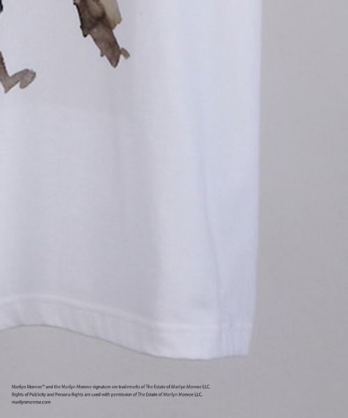 DISCOVERED（ディスカバード）の「mt9892-MARILYN MONROE TEE (TAKESHI MASADA) Tシャツ(DC-SS26-CU-15)（Tシャツ/カットソー・メンズ・ホワイト/ブラック・1/2/3/4）」の7枚目の写真