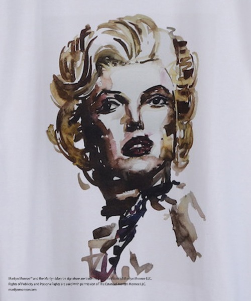 DISCOVERED（ディスカバード）の「mt9892-MARILYN MONROE TEE (TAKESHI MASADA) Tシャツ(DC-SS26-CU-15)（Tシャツ/カットソー・メンズ・ホワイト/ブラック・1/2/3/4）」の8枚目の写真