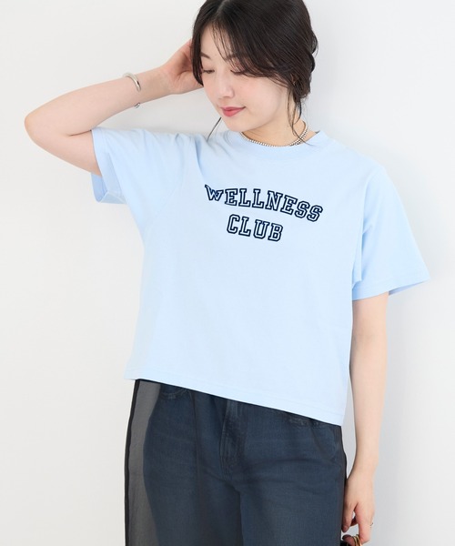 SPORTY&RICH(スポーティアンドリッチ)の「【SPORTY & RICH】"WELLNESS CLUB"ロゴプリントTシャツ(Tシャツ/カットソー・レディース・サックスブルー・S)」の20枚目の写真