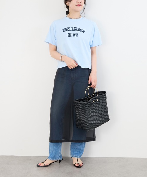 SPORTY&RICH(スポーティアンドリッチ)の「【SPORTY & RICH】"WELLNESS CLUB"ロゴプリントTシャツ(Tシャツ/カットソー・レディース・サックスブルー・S)」の15枚目の写真