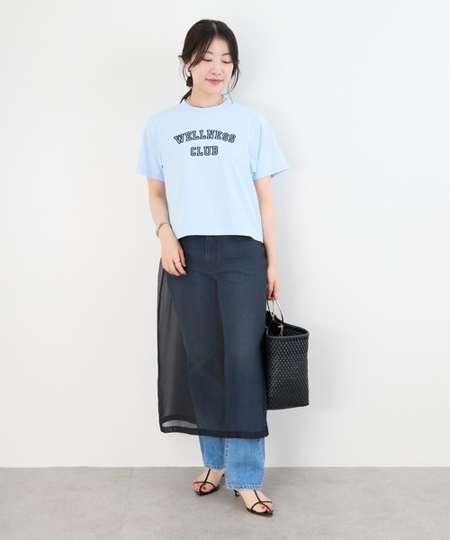 SPORTY&RICH(スポーティアンドリッチ)の「【SPORTY & RICH】"WELLNESS CLUB"ロゴプリントTシャツ(Tシャツ/カットソー・レディース・サックスブルー・S)」の16枚目の写真